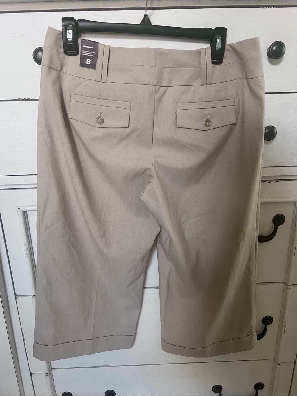 Dress Capri Pants With Spare Buttons — image 2 of 8